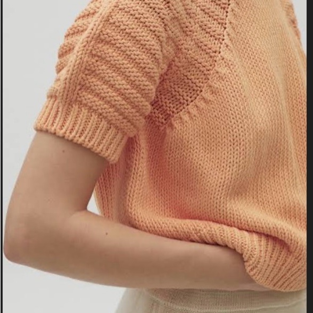 Babaà Short-Sleeve Knit Top in Natural
